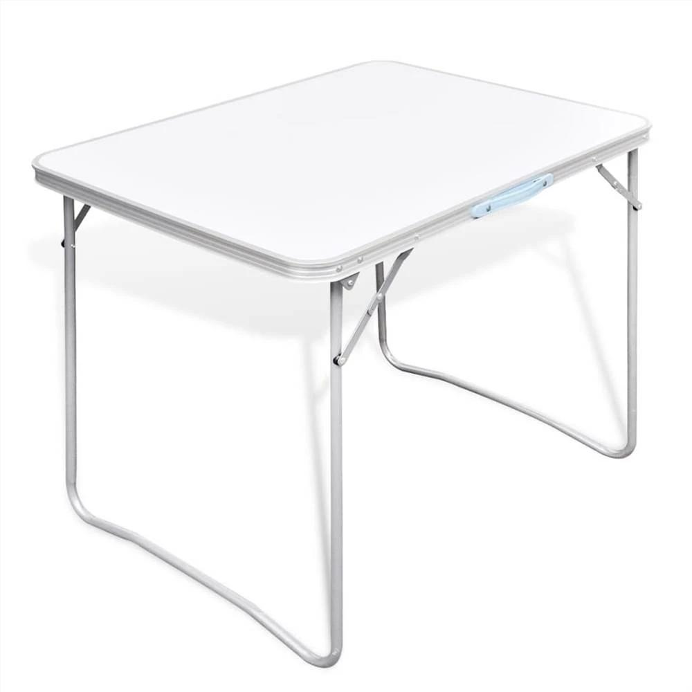 Foldable Camping Table with Metal Frame 80 x 60 cm 3 Foldable Camping Table with Metal Frame 80 x 60 cm