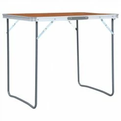 Foldable Camping Table with Metal Frame 80x60 cm -Sports Shop Foldable Camping Table with Metal Frame 80x60 cm 488765 2