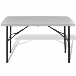 Foldable Garden Table 122 cm HDPE White -Sports Shop Foldable Garden Table 122 cm HDPE White 488265 2