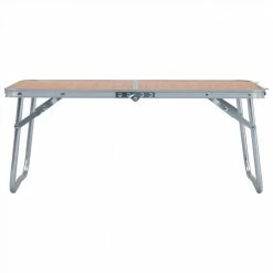 Folding Camping Table Brown Aluminium 60x40 cm -Sports Shop Folding Camping Table Brown Aluminium 60x40 cm 500169 1