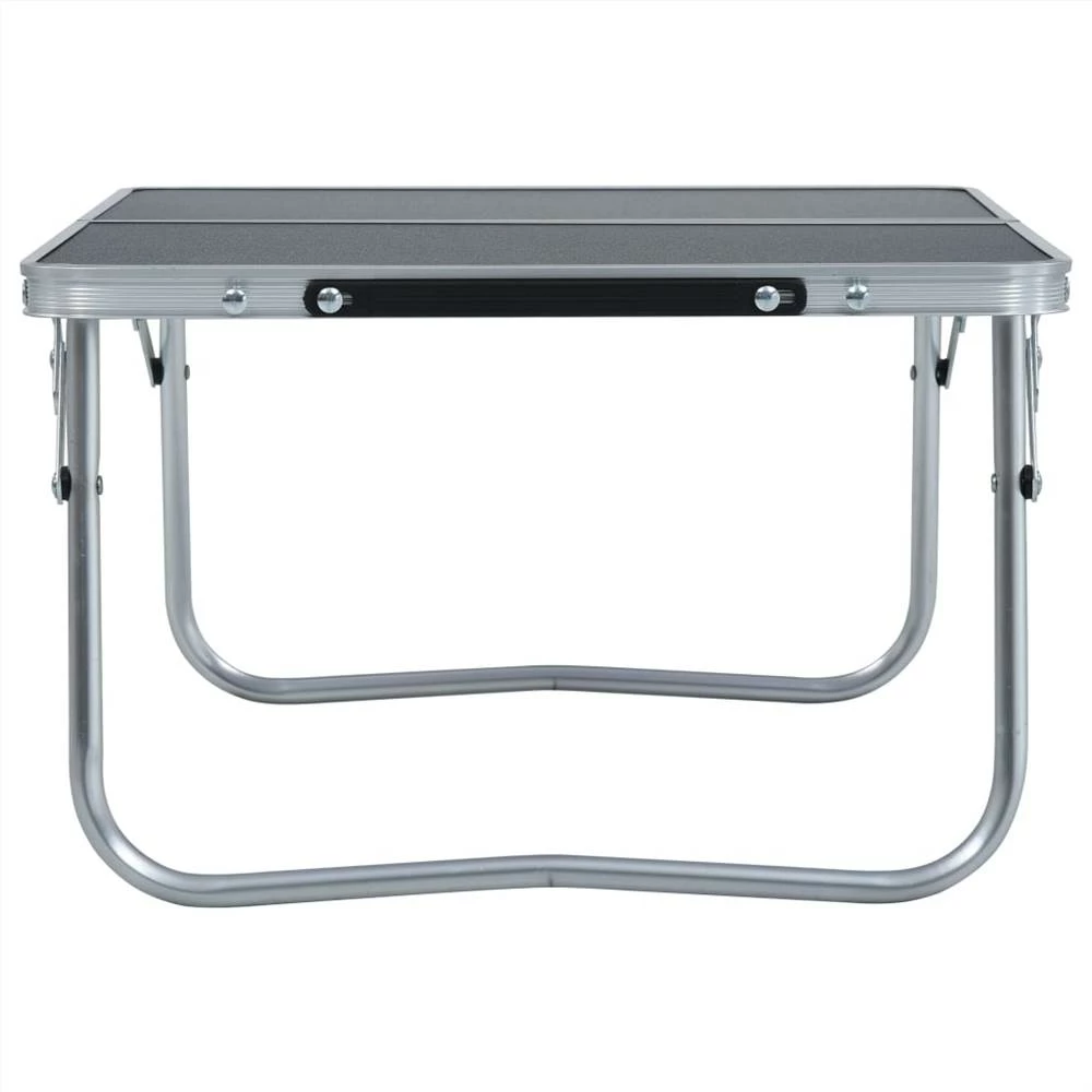 Folding Camping Table Grey Aluminium 60x40 cm 5 Folding Camping Table Grey Aluminium 60x40 cm - Image 3