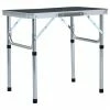 Folding Camping Table Grey Aluminium 60x45 cm -Sports Shop Folding Camping Table Grey Aluminium 60x45 cm 492279 0