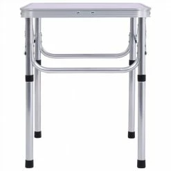 Folding Camping Table White Aluminium 60x45 cm -Sports Shop Folding Camping Table White Aluminium 60x45 cm 492511 3