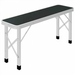 Folding Camping Table with 2 Benches Aluminium Grey 13 Folding Camping Table with 2 Benches Aluminium Grey -Sports Shop Folding Camping Table with 2 Benches Aluminium Grey 486008 5