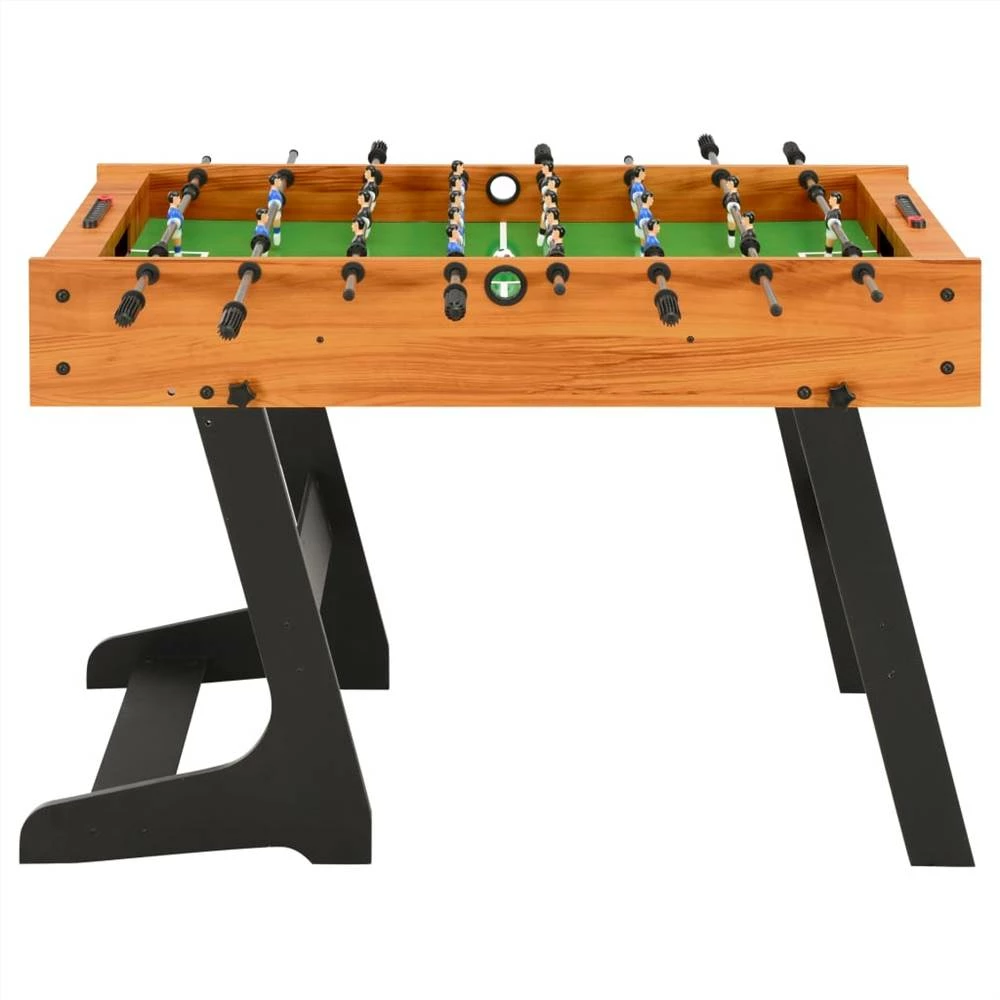 Folding Football Table 121x61x80 cm Light Brown 6 Folding Football Table 121x61x80 cm Light Brown - Image 4