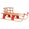 Folding Snow Sledge with Backrest 110 cm Wood -Sports Shop Folding Snow Sledge with Backrest 110 cm Wood 427432 0