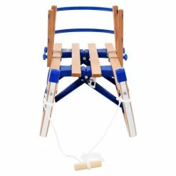 Folding Snow Sledge with Backrest Wood 110 cm -Sports Shop Folding Snow Sledge with Backrest Wood 110 cm 427739 1