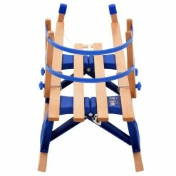 Folding Snow Sledge with Backrest Wood 110 cm -Sports Shop Folding Snow Sledge with Backrest Wood 110 cm 427739 4