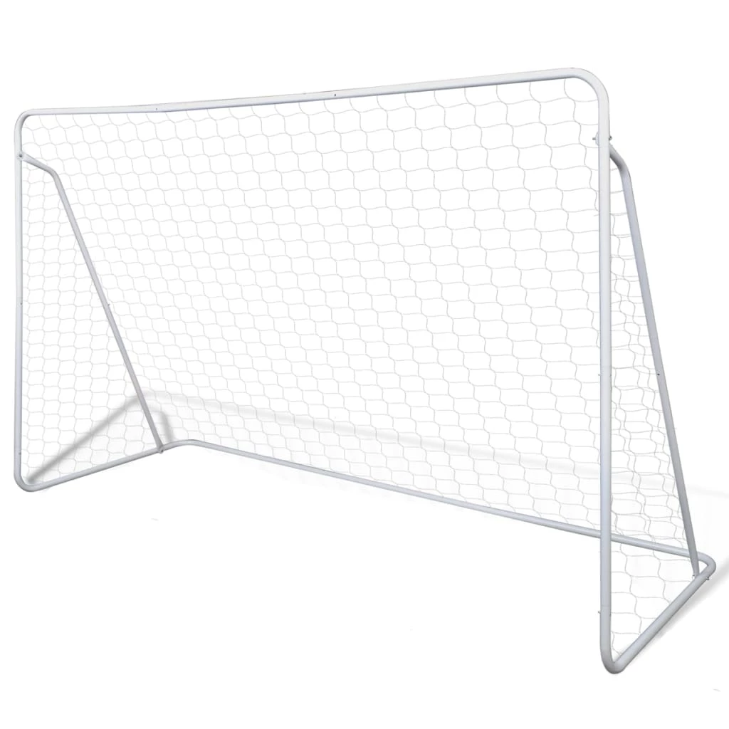 Football Goal Nets Steel 2 pcs 240x90x150 cm 4 Football Goal Nets Steel 2 pcs 240x90x150 cm - Image 2