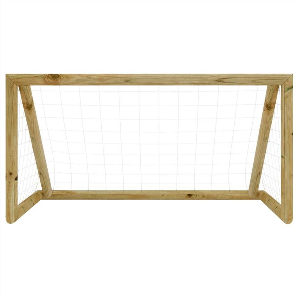 Football Goal with Net 120x80x60 cm Impregnated Pinewood 4 Football Goal with Net 120x80x60 cm Impregnated Pinewood - Image 2