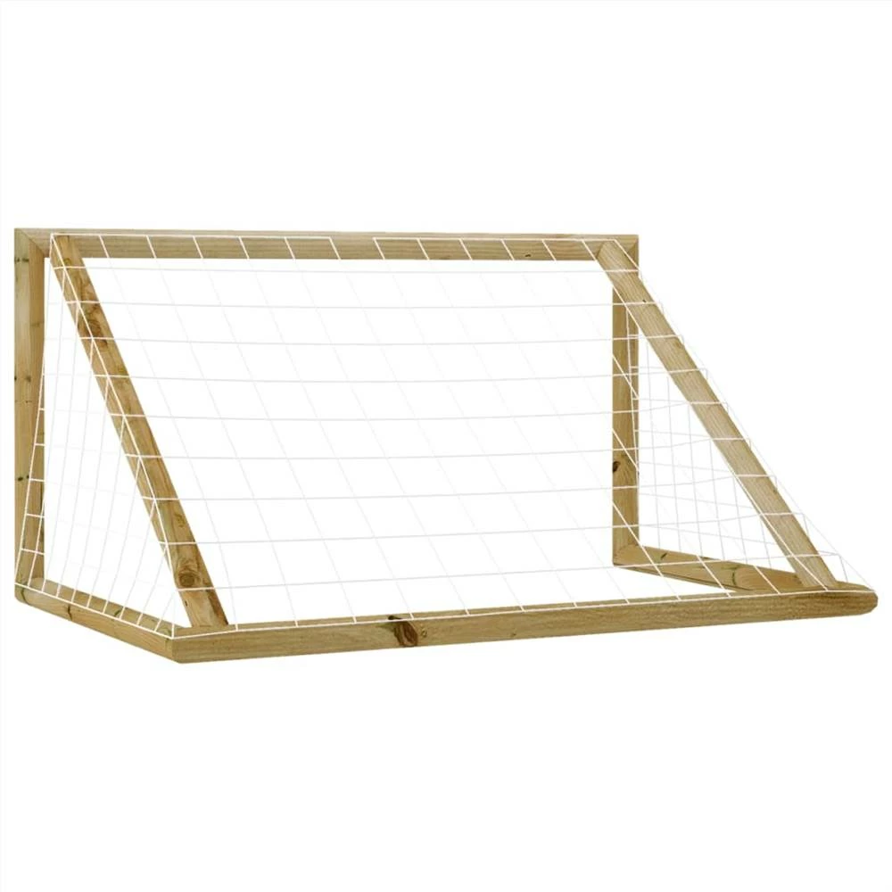 Football Goal with Net 120x80x60 cm Impregnated Pinewood 6 Football Goal with Net 120x80x60 cm Impregnated Pinewood - Image 4