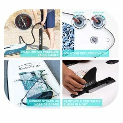 FunWater SUPFR04A CAMOUFLAGE Inflatable Stand Up Paddle Board 10'' Long 30' Wide 6' Thick Blue 10 FunWater SUPFR04A CAMOUFLAGE Inflatable Stand Up Paddle Board 10'' Long 30' Wide 6' Thick Blue -Sports Shop FunWater CAMOUFLAGE Inflatable Stand Up Paddle Board 507206 2