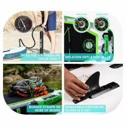 FunWater SUPFW10A HONOR Inflatable Stand Up Paddle Board 10.8'' Long 33' Wide 6' Thick 10 FunWater SUPFW10A HONOR Inflatable Stand Up Paddle Board 10.8'' Long 33' Wide 6' Thick -Sports Shop FunWater HONOR Inflatable Stand Up Paddle Board 507208 2