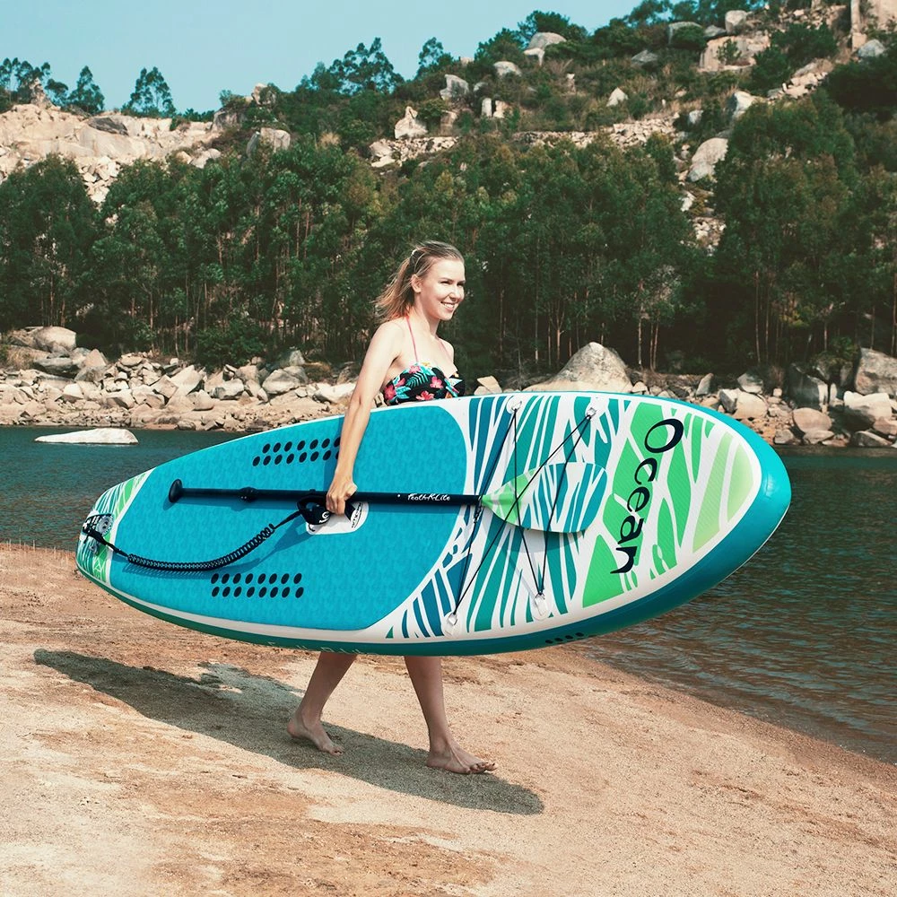 FunWater ADVENTURE-OCEAN Inflatable Stand Up Paddle Board 350x84x15cm with Complete Accessories Waterproof Bag 4 FunWater ADVENTURE-OCEAN Inflatable Stand Up Paddle Board 350x84x15cm with Complete Accessories Waterproof Bag - Image 2