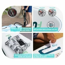 FunWater SUPFW05A NEW TIKI Inflatable Stand Up Paddle Board 10.6'' Long 33' Wide 6' Thick -Sports Shop FunWater NEW TIKI Inflatable Stand Up Paddle Board 507207 2