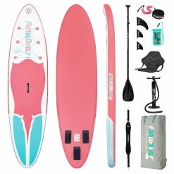 FunWater SUPFW11F Inflatable Stand Up Paddle Board 11'' Long 32" Wide 6" Thick