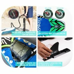 Funwater Racing Roard Monkey 132*33*6 Inch Inflatable Stand Up Paddling Board Maximum Load 150kg with Accessories 12 Funwater Racing Roard Monkey 132*33*6 Inch Inflatable Stand Up Paddling Board Maximum Load 150kg with Accessories -Sports Shop Funwater Racing Roard Monkey 132 33 6 Inch Inflatable 500278 4