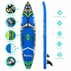 Funwater Racing Roard Monkey 132*33*6 Inch Inflatable Stand Up Paddling Board Maximum Load 150kg with Accessories 13 Funwater Racing Roard Monkey 132*33*6 Inch Inflatable Stand Up Paddling Board Maximum Load 150kg with Accessories -Sports Shop Funwater Racing Roard Monkey 132 33 6 Inch Inflatable 500278 5