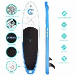 Funwater Smilling Face 335x82x15cm Inflatable Stand Up Paddling Board Adjustable Maximum Load 150kg with Accessor -Sports Shop Funwater Smilling Face 335x82x15cm Inflatable SUP Board 500281 5