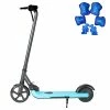 GOGOBEST V1 Electric Folding Children Scooter 150W Motor 21.6V 2AH Battery Max Speed 4~6Km/h for Kid's Outdoor Sports with Free Knees and Elbows Protectors - Blue -Sports Shop GOGOBEST V1 Electric Folding Children Scooter Blue 507080 0