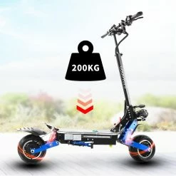 GOGOTOPS GS8 Electric Scooter 3000W*2 Dual Motors 80Km/h Max Speed 60V 38.4Ah Battery 10 Inch Pneumatic Road Tire 80Km Range 200KG Max Load Dual Shock Absorbers -Sports Shop GOGOTOPS GS8 Electric Scooter 3000W 2 Dual Motors Without Seat 515193 2