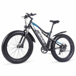 GUNAI MX03 Electric Bicycle 1000W 48V 17Ah Battery 26*4.0 Inch Fat Tires Mountain Bike 40Km/h Max Speed 40-50KM Mileage Range 150KG Max Load Double Dics Brake - Black -Sports Shop GUNAI MX03 1000W 48V 17Ah 26 Electric Bicycle Black 498578 4