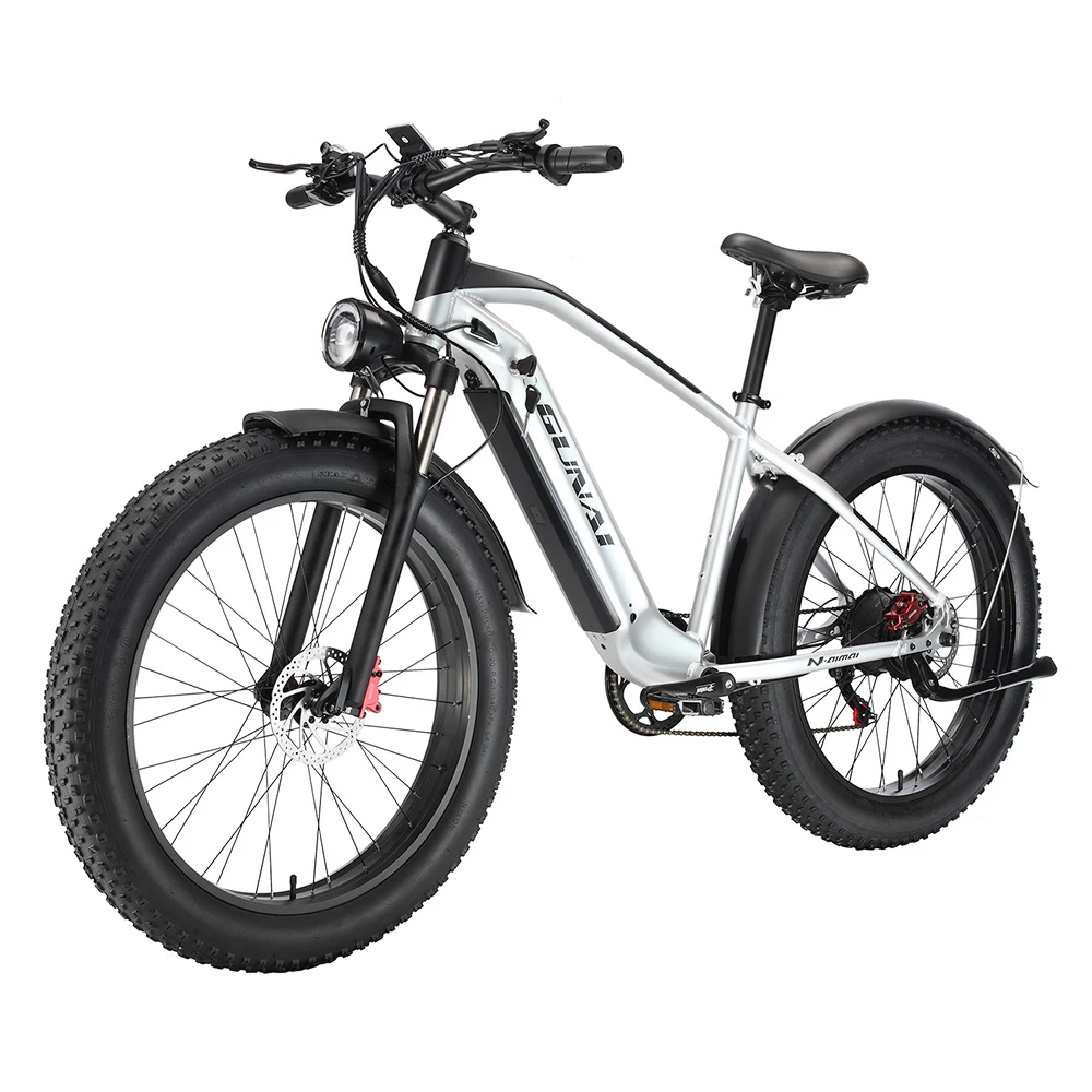 GUNAI MX05 26*4.0 Inch Fat Tire Electric Moped Bike 1000W Motor 48V 19Ah Battery 45Km/h Max Speed Shimano Gear 150KG Load Mountain Bicycle 3 GUNAI MX05 26*4.0 Inch Fat Tire Electric Moped Bike 1000W Motor 48V 19Ah Battery 45Km/h Max Speed Shimano Gear 150KG Load Mountain Bicycle