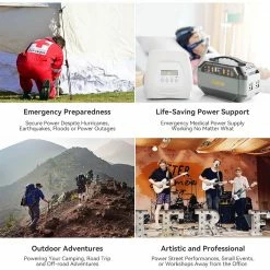 Gofort P56 330W Portable Power Station, 299Wh/80850mAh Portable Solar Generator, 10 Outputs, Built-in MPPT Controller -Sports Shop Gofort P56 299Wh Portable Power Station 517042 4