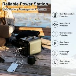 Gofort UA1100 1100Wh Portable Power Station 2x Pure Sine Wave AC110V Outlets 1200W Inverter Solar Generator for RV Van -Sports Shop Gofort UA1100 1100Wh Portable Power Station 490021 5