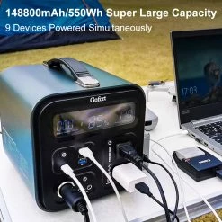 Gofort UA550 550Wh Portable Power Station 2x Pure Sine Wave AC110V Outlets 600W Inverter Solar Generator for RV -Sports Shop Gofort UA550 550Wh Portable Power Station 490022 2