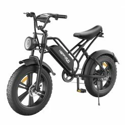 HAPPYRUN HR-G50 Electric Bike 20 Inch Fat Tires 48V 18Ah Battery 750W Motor 45Km/h Max Speed Retro Ebike Max Load 150kg
