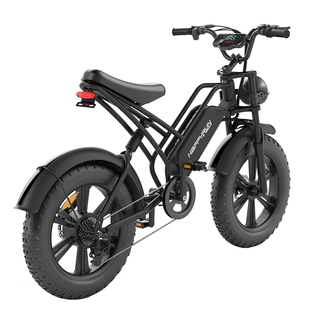 HAPPYRUN HR-G50 Electric Bike 20 Inch Fat Tires 48V 18Ah Battery 750W Motor 45Km/h Max Speed Retro Ebike Max Load 150kg 6 HAPPYRUN HR-G50 Electric Bike 20 Inch Fat Tires 48V 18Ah Battery 750W Motor 45Km/h Max Speed Retro Ebike Max Load 150kg - Image 4