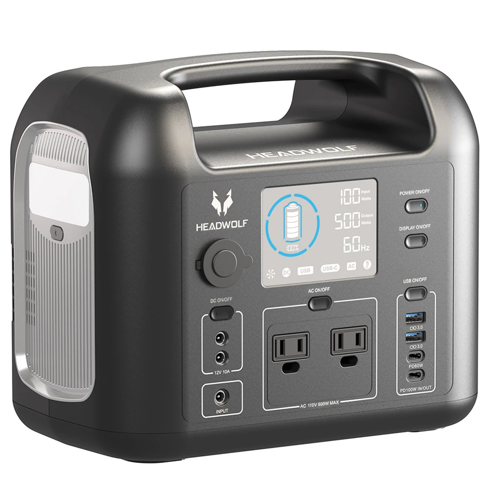 HEADWOLF D500 500Wh 162000mAh Portable Power Station for Outdoor Camping Travel Hunting RV CPAP Home Emergency 3 HEADWOLF D500 500Wh 162000mAh Portable Power Station for Outdoor Camping Travel Hunting RV CPAP Home Emergency