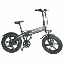 Happyrun HR-2006 Electric Folding Bike 350W Motor 36V 10Ah Battery 20*4.0 Inch Snow Tires 50km Range 25km/h Max Speed Black -Sports Shop Happyrun HR 2006 Electric Folding Bike 350W Motor 506523 2
