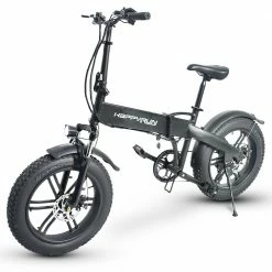 Happyrun HR-2006 Electric Folding Bike 350W Motor 36V 10Ah Battery 20*4.0 Inch Snow Tires 50km Range 25km/h Max Speed Black -Sports Shop Happyrun HR 2006 Electric Folding Bike 350W Motor 506523 3