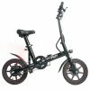 Happyrun HR-X40 Lightweight Electric Bike 350W Motor 36V 6Ah Battery 14'' Road Tires 25km Range 25km/h Max Speed Black