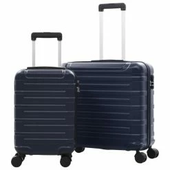 Hardcase Trolley Set 2 pcs Navy ABS