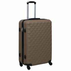 Hardcase Trolley Set 3 pcs Brown ABS -Sports Shop Hardcase Trolley Set 3 pcs Brown ABS 432004 2