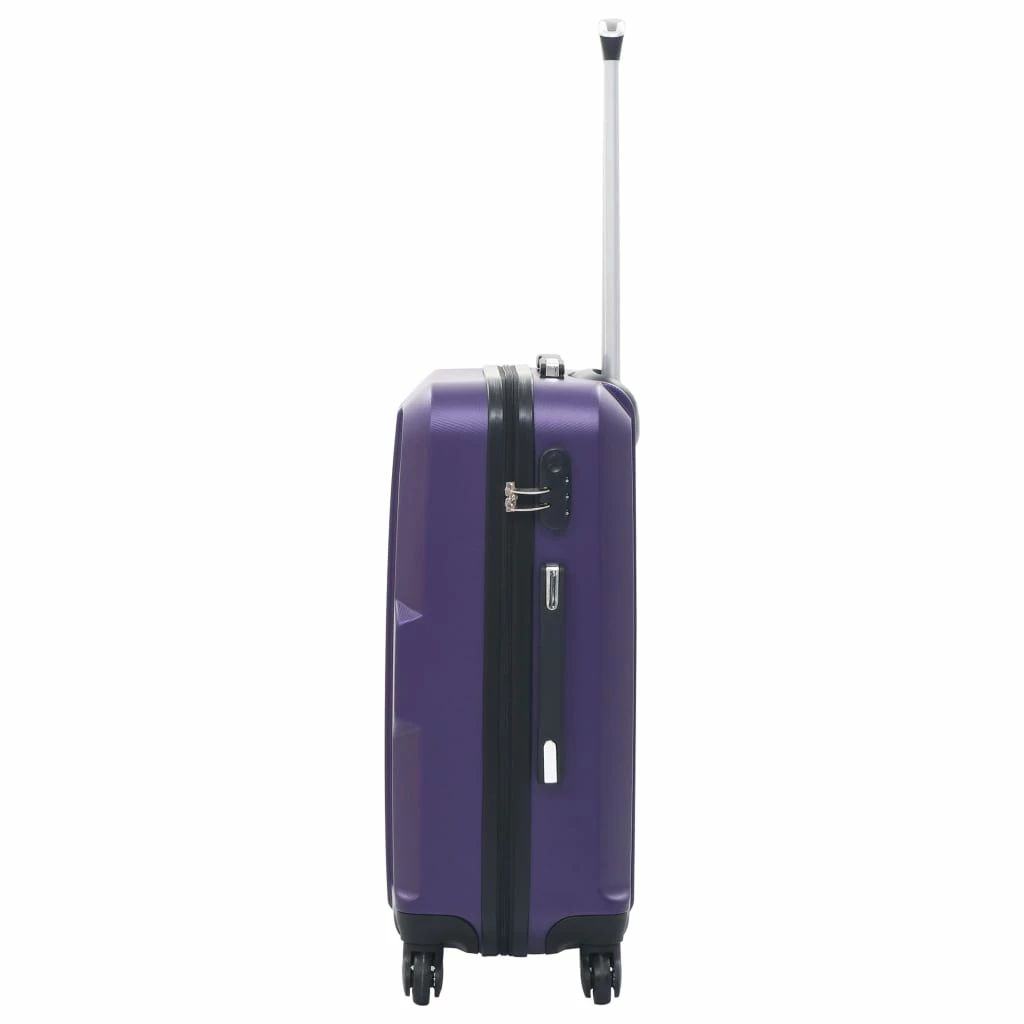 Hardcase Trolley Set 3 pcs Purple ABS 7 Hardcase Trolley Set 3 pcs Purple ABS - Image 5