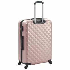Hardcase Trolley Set 3 pcs Rose Gold ABS -Sports Shop Hardcase Trolley Set 3 pcs Rose Gold ABS 429104 3