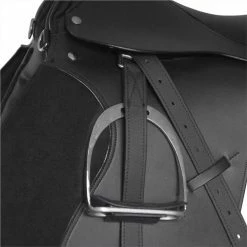 Horse Riding Saddle Set 16" Real Leather Black 14 cm 5-in-1 -Sports Shop Horse Riding Saddle Set 16 Real Leather Black 14 cm 5 in 1 490919 5