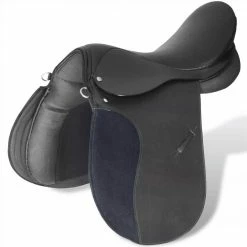 Horse Riding Saddle Set 17.5" Real Leather Black 18 cm 5-in-1 -Sports Shop Horse Riding Saddle Set 17 5 Real Leather Black 18 cm 5 in 1 489581 4