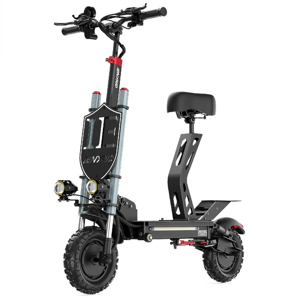 IENYRID ES20 Electric Scooter 11 Inch Off Road Tires 48V 20AH 1200W*2 Dual Motors 55Km/h Top Speed 50-60KM Mileage 150kg Load with Seat 3 IENYRID ES20 Electric Scooter 11 Inch Off Road Tires 48V 20AH 1200W*2 Dual Motors 55Km/h Top Speed 50-60KM Mileage 150kg Load with Seat