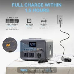 ITEHIL IT500 500W LiFePO4 Portable Power Station Fast Charging with LED Display for Camping Outdoor RV -Sports Shop ITEHIL IT500 500W LiFePO4 Portable Power Station 499627 2