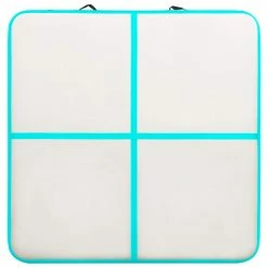 Inflatable Gymnastics Mat with Pump 200x200x10 cm PVC Green 12 Inflatable Gymnastics Mat with Pump 200x200x10 cm PVC Green -Sports Shop Inflatable Gymnastics Mat with Pump 200x200x10 cm PVC Green 432622 4