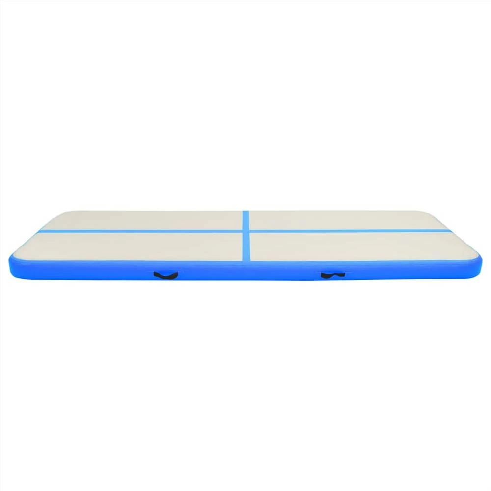 Inflatable Gymnastics Mat with Pump 300x100x20 cm PVC Blue 4 Inflatable Gymnastics Mat with Pump 300x100x20 cm PVC Blue - Image 2