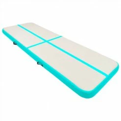 Inflatable Gymnastics Mat with Pump 300x100x20 cm PVC Green -Sports Shop Inflatable Gymnastics Mat with Pump 300x100x20 cm PVC Green 490155 1