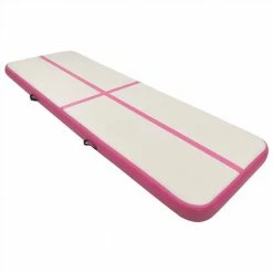 Inflatable Gymnastics Mat with Pump 400x100x15 cm PVC Pink -Sports Shop Inflatable Gymnastics Mat with Pump 400x100x15 cm PVC Pink 488299 2