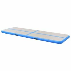 Inflatable Gymnastics Mat with Pump 500x100x10 cm PVC Blue -Sports Shop Inflatable Gymnastics Mat with Pump 500x100x10 cm PVC Blue 432631 4