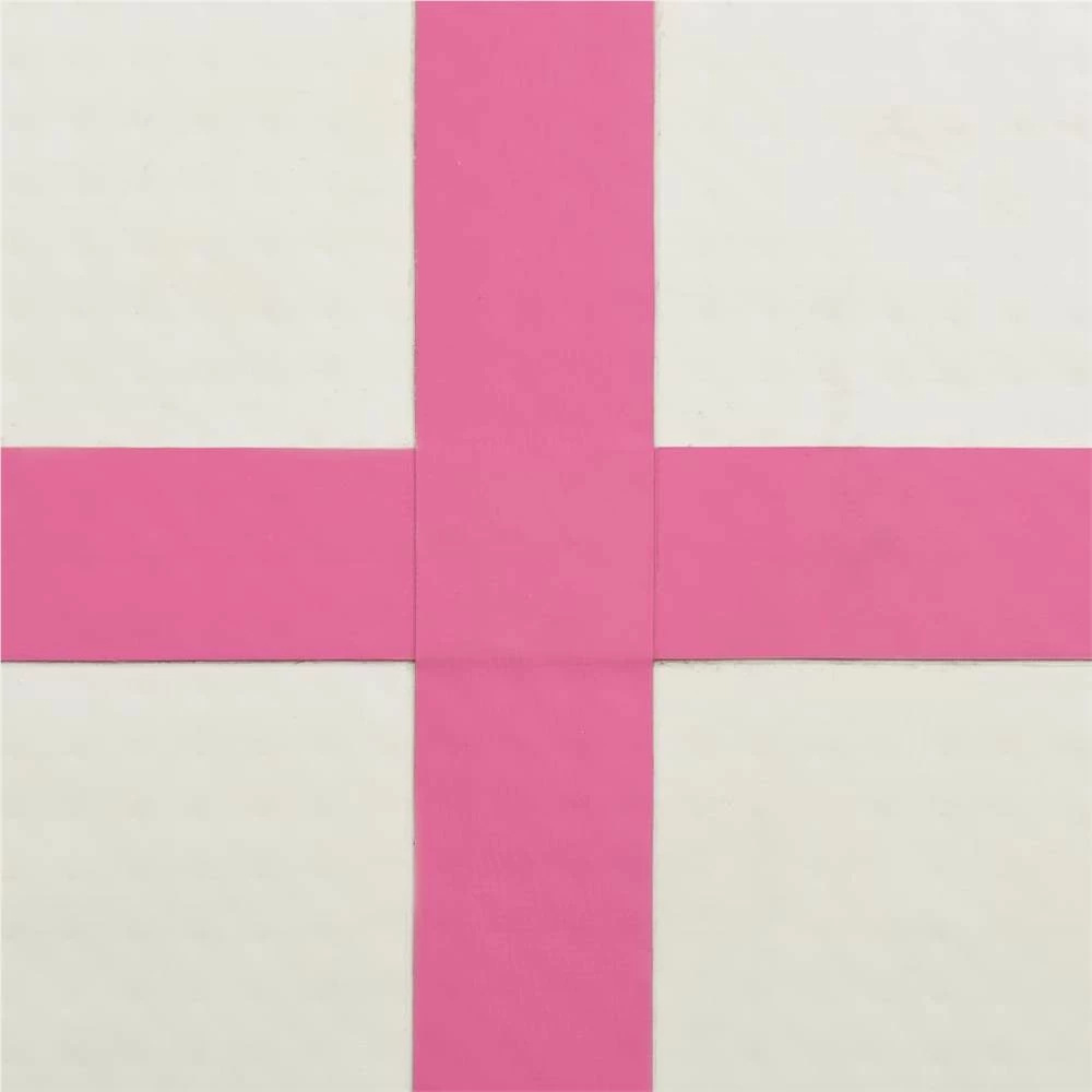 Inflatable Gymnastics Mat with Pump 500x100x15 cm PVC Pink 4 Inflatable Gymnastics Mat with Pump 500x100x15 cm PVC Pink - Image 2